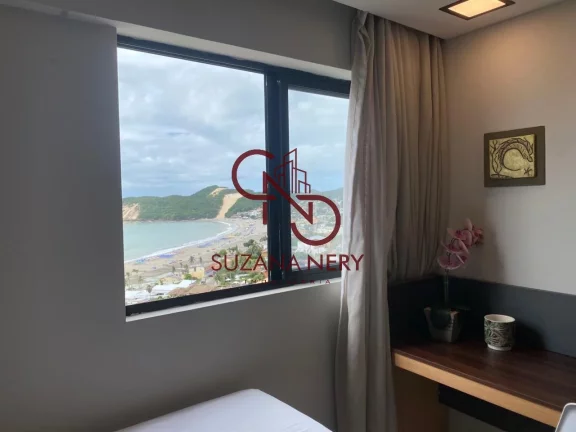 Flat vista mar mobiliado em Ponta Negra