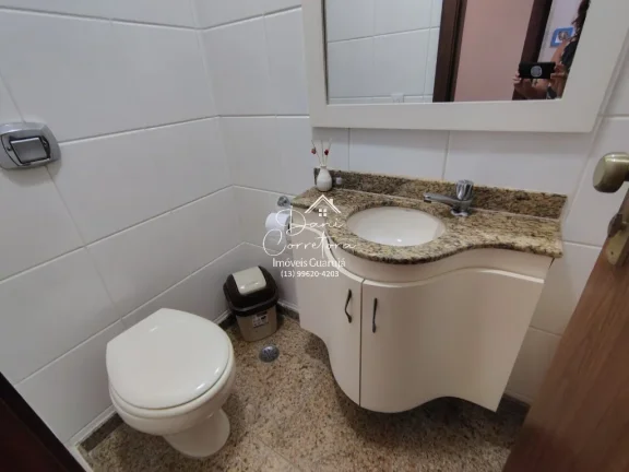 Imagem Lindo apartamento com 3 Suítes na orla das Pitangueiras com lazer, Guarujá-SP - 142m², 2 Salas, 4 Banheiros e 1 Vaga de Garagem!
