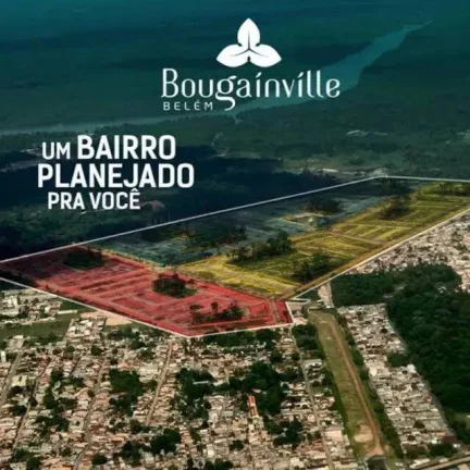 Imagem Bougainville Belém - Vendo Repasse de Lote Residencial de Esquina, Nascente