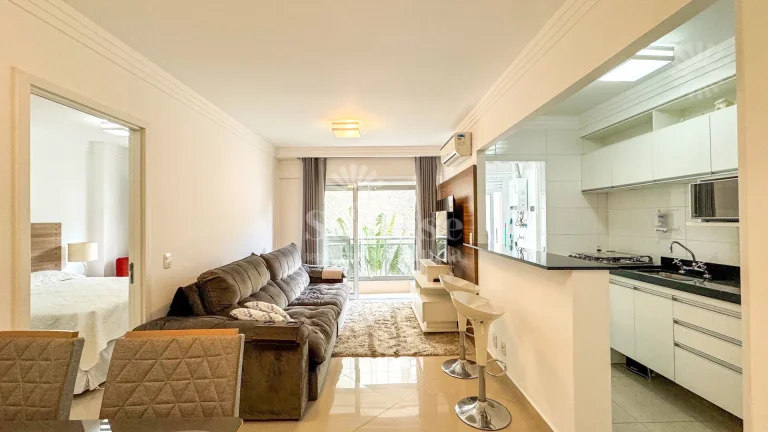 Imagem Apartamento Mobiliado Locação Alphaville com 1 quarto e 1 vaga 49 m² por R$5.000,00 pacote - Barueri/SP