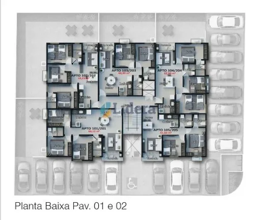 Imagem Apto - 2 Quartos - 1 Suíte -59.37m² - Bessa, João Pessoa/PB