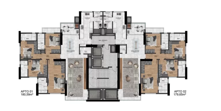 Imagem Celina Garden - Apartamento à venda no bairro Pioneiros - Balneário Camboriú/SC