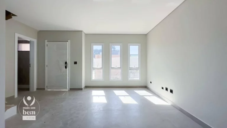 Imagem Sobrado novo com 182 m², 3 suítes à venda por R$ 1.486.000 - Bacacheri - Curitiba/PR