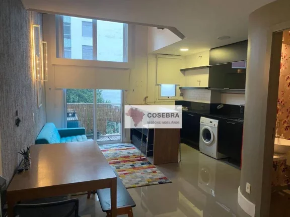 Imagem Apartamento com 1 dormitório para alugar, 45 m² por R$ 6.355,00/mês - Vila Olímpia - São Paulo/SP