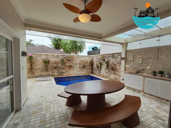 Imagem Casa Pé na Areia em Juquehy, Aluguel de Temporada, Anual aluguel, 4 quartos, sendo 03 suítes, piscina privativa, máx.08 pessoas | Juquehy Imobiliária