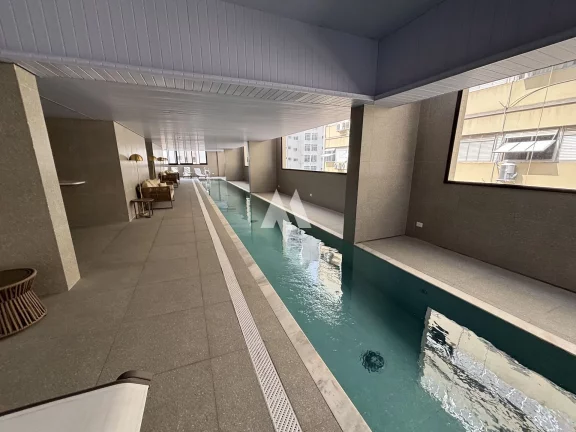 Imagem Apartamento à Venda com 2 dormitórios e vaga demarcada em José Menino, Santos/SP