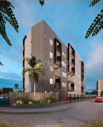 Imagem Apto - 2 Quartos - 1 Suíte - 52,65 m² - Ponta de Campina, Cabedelo-PB