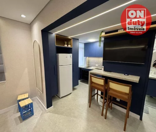 Imagem Kitnet à venda, 30 m² por R$ 514.000,00 - José Menino - Santos/SP