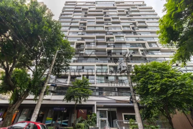 Imagem Apartamento de 41m², semi-mobiliado, com varanda e vaga de garagem na Vila Madalena