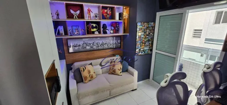 Imagem Apartamento com 3 dormitórios à venda, 111 m² por R$ 1.190.000,00 - Guilhermina - Praia Grande/SP