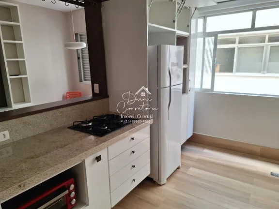 Imagem Apartamento à venda em Guarujá-SP: 2 quartos, 2 suítes, 2 salas, 2 banheiros, 1 vaga, 60 m² na Vila Alzira! Venha conferir!