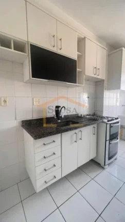 Imagem Apartamento 50m² bem distribuídos, 2 dormitórios, sala 2 ambientes, cozinha com armários, banhei...