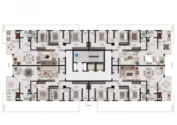 Imagem Apartamento 3 dormitórios para Venda em Itapema, meia praia, 3 dormitórios, 3 suítes, 4 banheiros, 2 vagas