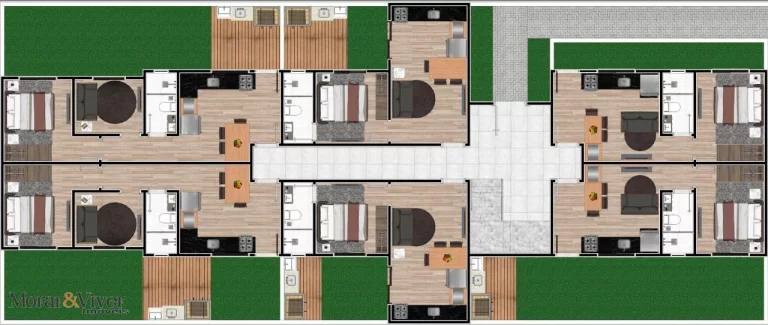 Imagem Apartamento Garden para Venda em Curitiba, Cajuru, 1 dormitório, 1 banheiro, 1 vaga