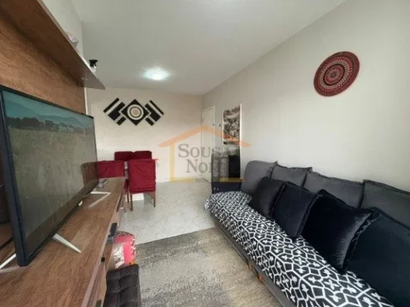 Imagem Apartamento com 50m², com 2 dormitórios sendo 1 suíte, móveis planejados de ótimo padrão, forn...