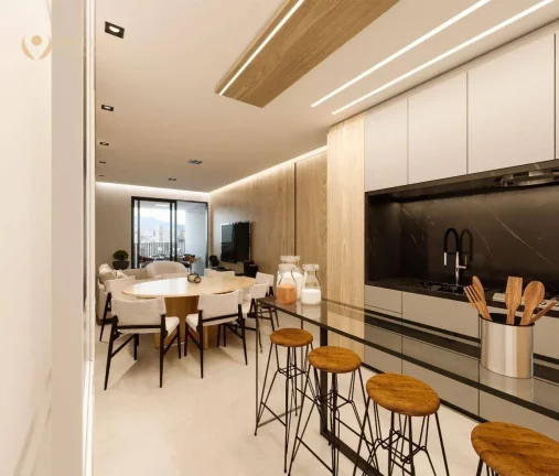 Imagem Apartamento com sacada gourmet com 3 quartos à venda, 84 m² por R$ 788.551 - Boa Vista - Curitiba/PR