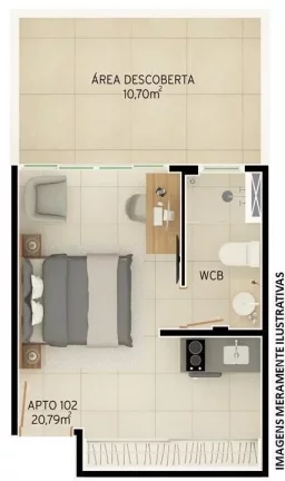 Imagem Flat com 1 dormitório à venda, 19 m² por R$ 335.000,00 - Intermares - Cabedelo/PB Imagem Flat com 1 dormitório à venda, 19 m² por R$ 335.000,00 - Intermares - Cabedelo/PB