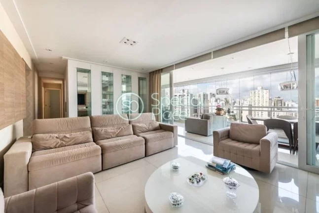 Imagem Apartamento 171m², Living para dois ambientes, sala de jantar, varanda gourmet com churrasqueira (f...