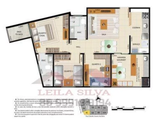 Imagem Apartamento 3 dormitórios para Venda, Ininga, 3 dormitórios, 1 suíte, 2 banheiros, 2 vagas