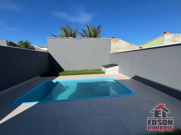 Imagem Casa 2 Quartos, 1 Suíte, Piscina, Churrasqueira no Jardim Atlântico Central
