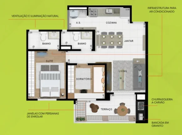 Imagem Guest Saúde - Apartamento Aluguel 80m² Guest Saúde - Novação Rua Itapiru 405