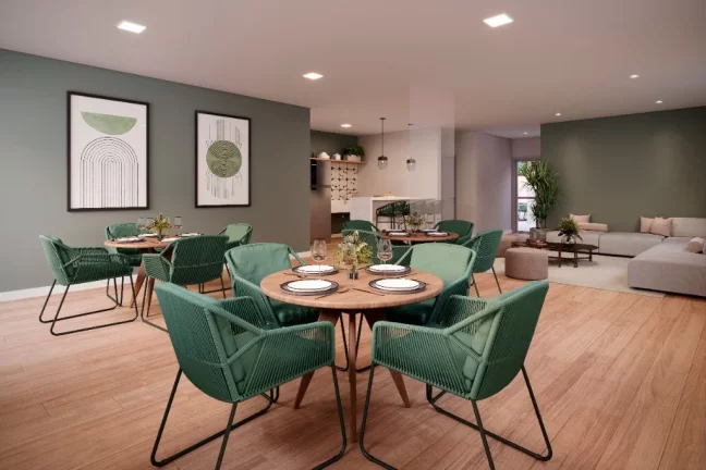 Imagem Espetacular Apartamento à Venda em Nova Petrópolis - 2 quartos, 1 suíte, 2 banheiros, 1 vaga - Condomínio Haus Nova Petrópolis.