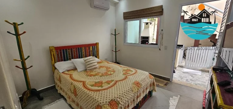 Imagem Flat a venda em Juquehy, aluguel Anual - Piso Térreo, 1 dormitório, sala e cozinha, 1 Vaga, piscina coletiva, 50m² construída | Juquehy Imobiliária