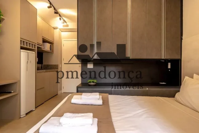 Imagem Studio Mobiliado, proximo metro, shopping, 1 domrt, 1 vagassTUDO M