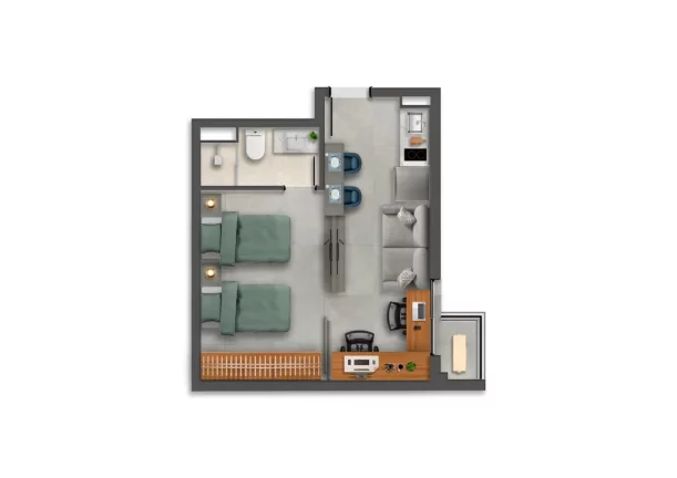 Imagem Imóvel com 1 Quarto à Venda, 25 m² em Consolação - São Paulo
