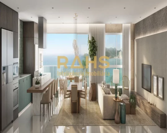 Imagem 04 Suítes Living Integrado com Cozinha Gourmet Lavabo Sacada com Churrasqueira à Carvão Acesso de...