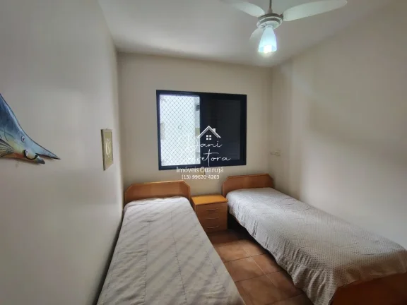 Imagem Apartamento à venda em Guarujá-SP, Morro do Maluf: 3 quartos, 1 suíte, 2 salas, 3 banheiros, 2 vagas de garagem, 126m².