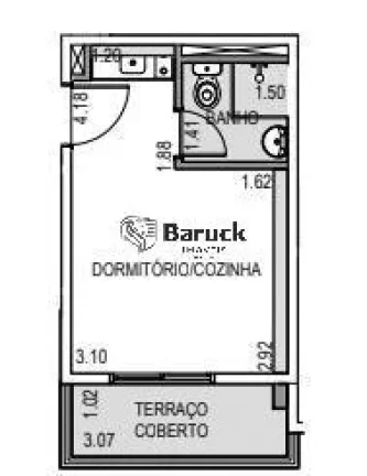 Imagem Studio com 1 Quarto à Venda, 20 m² em Vila Clementino - São Paulo