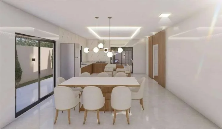 Imagem Viva com Estilo: Casa de Alto Padrão com 3 Suítes em Condomínio Fechado!