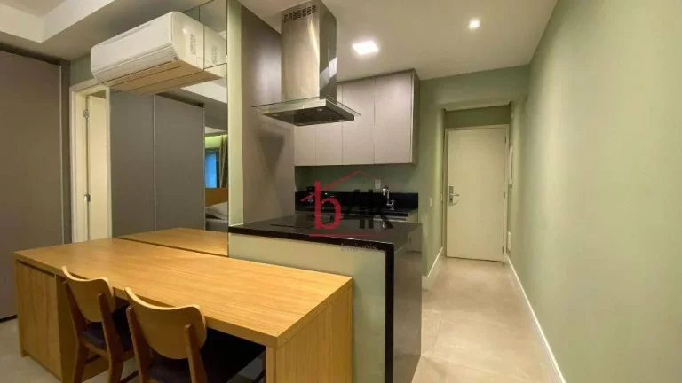Imagem Apartamento 43m² mobiliado para locação e venda no Habitarte 1, 1 quarto studio, 1 vaga - Brooklin