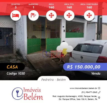 Imóveis Belém vende casa no Icuí