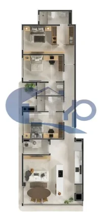 Imagem Apartamento á venda com 3 dormitórios na Praia Grande de Torres/RS