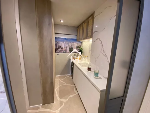 Imagem apartamento 154m com Hall Privativo,3 suítes (1 master), 2 Vagas,Varanda Gourmet,Piscina,Deck,Academia,Salão de Festas,Lounge externo c/ churrasqueira