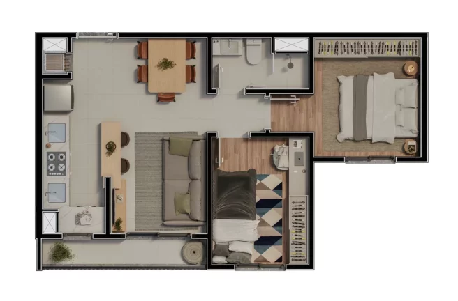 Imagem Linq Your Life - Fase 1 - Apartamento à venda no bairro Igara - Canoas/RS