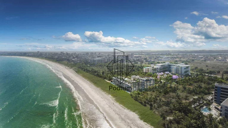 Imagem Flats térreo com área privativa à beira mar da praia de Ponta de Campina - FL0524