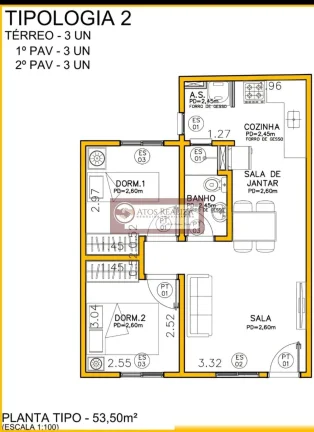 Imagem Aluguel de Apartamento 2 Dorms em Vila Inglesa SP - 53m²