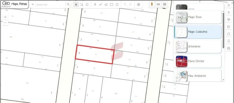 Imagem TERRENO à venda com 600m² por R$ 750.000,00 no bairro Emiliano Perneta - PINHAIS / PR