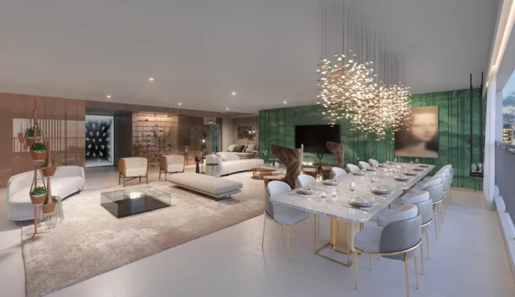Imagem Apartamento de luxo em Moema By Yoo: 4 quartos, 4 suítes, 5 banheiros e 269m² à venda em São Paulo-SP! Aproveite!