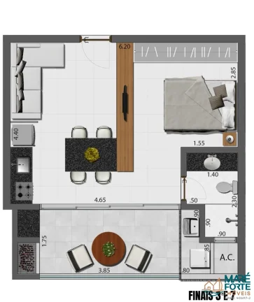 Imagem STUDIO RECÉM ENTREGUE PERTINHO DA PRAIA!