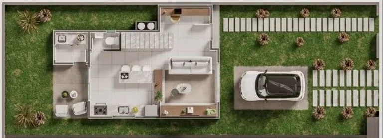Imagem Casa 3 suítes em Santo Antonio de Lisboa