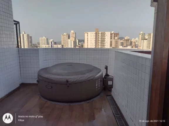 Imagem Cobertura com 3 dormitórios à venda, 136 m² por R$ 580.000,00 - Vila Guilhermina - Praia Grande/SP