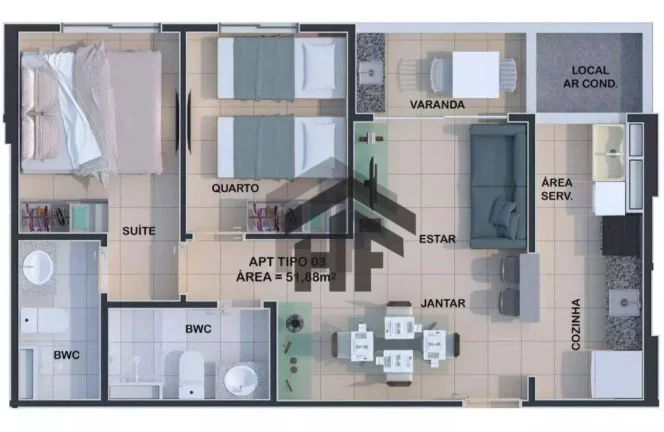 Imagem Apartamento com 2 Quartos à Venda, 61 m² em Candeias - Jaboatão Dos Guararapes