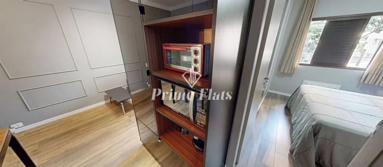 Imagem Flat disponível para locação no Madison Plaza Service no Jardim Paulista, com 80m², 1 dormitório e 1 vaga