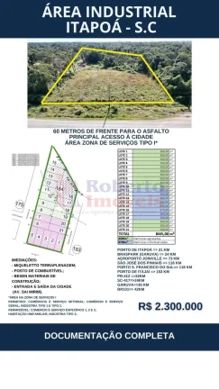 Imagem Excelente Área Comercial e Industrial à Venda em Itapoá - SC