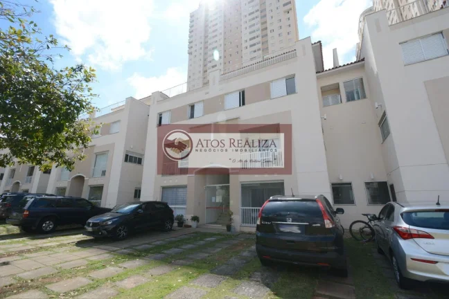 Imagem Conheca TownHouse, Com 3 Dormitórios, sendo 1 suíte 3 banheiros 2 vagas Varanda Lavanderia Churrasqueira Piso Portobello Armários embutidos submetida; Quartos,banheiros,sala,lavanderia e cozinha Clube em condomínio residencial fechado Segurança e portaria