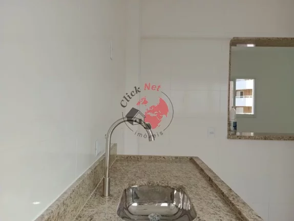 Imagem Apartamento 57m², 1 suíte, banheiro com box vidro), varanda gourmet , bairro Guilhermina, Praia grande